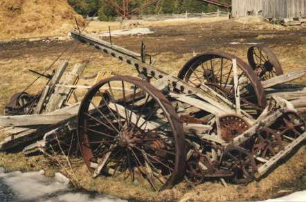 Image: broken farm equipment