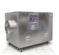 Electrocorp AirRhino 2000 air filtration, air scrubber, cleaner, purifier, chemical fumes, gas, odor control, dust, asbestos, molds, construction, renovation filtration